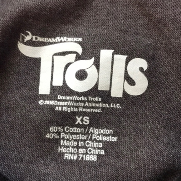 Trolls 2016 dreamworks out of control t shirt XS - Picture 2 of 3